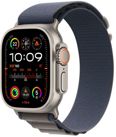 Apple Watch Ultra 2 GPS + Cellular, Cassa 49m in Titanio con Blu Alpin