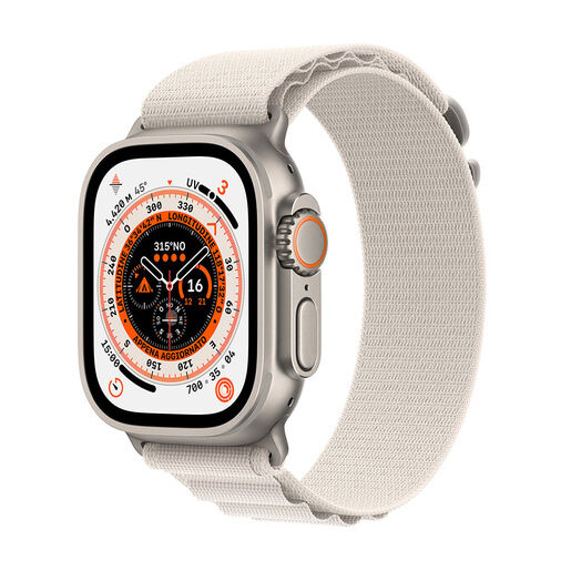 Apple Watch Ultra GPS + Cellular, 49mm Cassa in Titanio con Cinturino