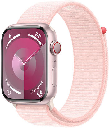 Apple Watch Series 9 GPS + Cellular Cassa 45mm in Alluminio Rosa con C