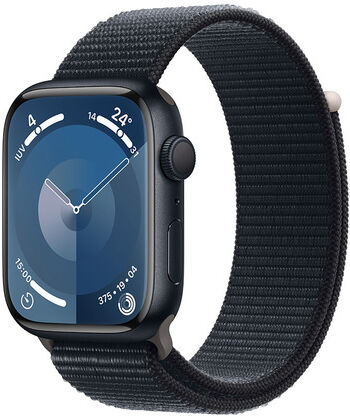 Apple Watch Series 9 GPS Cassa 45mm in Alluminio Mezzanotte con Cintur