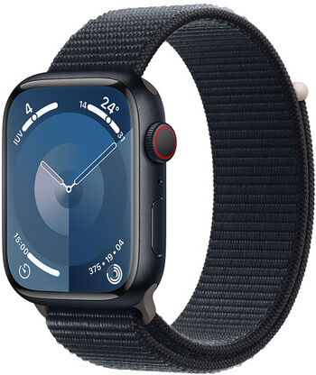 Apple Watch Series 9 GPS + Cellular Cassa 45mm in Alluminio Mezzanotte