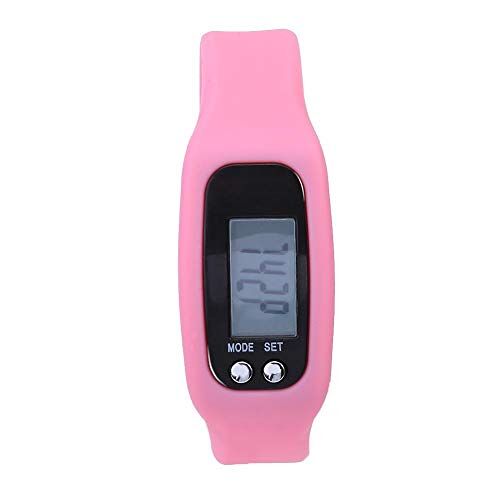 Tbest Stappenteller voor kinderen, stappenteller, roze, smart armband, calorieënteller, stappenteller, smart fitnessband met stappenteller, calorieënteller, stappenteller, horloge voor kinderen, vrouwen en