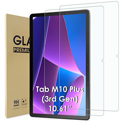 WD&CD 2 stuks schermbeschermer compatibel met Lenovo Tab M10 Plus 3e generatie 10,6 inch, gehard glasfolie vervanging voor Lenovo Tab M10 Plus 3e generatie 【Anti kras】【Anti Bubble】 【Hoge definitie】