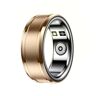 NJDQFA Multifunctionele unisex fitnesstracker, niet bang voor water Fitnesstrackerring, magnetische oplaadbare slimme ring,Goud,11（20.6 mm）