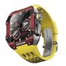 FXJHZH Koolstofvezel horlogebandkit voor 8/7/6/5/4/SE-serie, voor iwatch 44/45 mm horlogeband, luxe horlogeband, horlogeband upgrade en vervangingsset