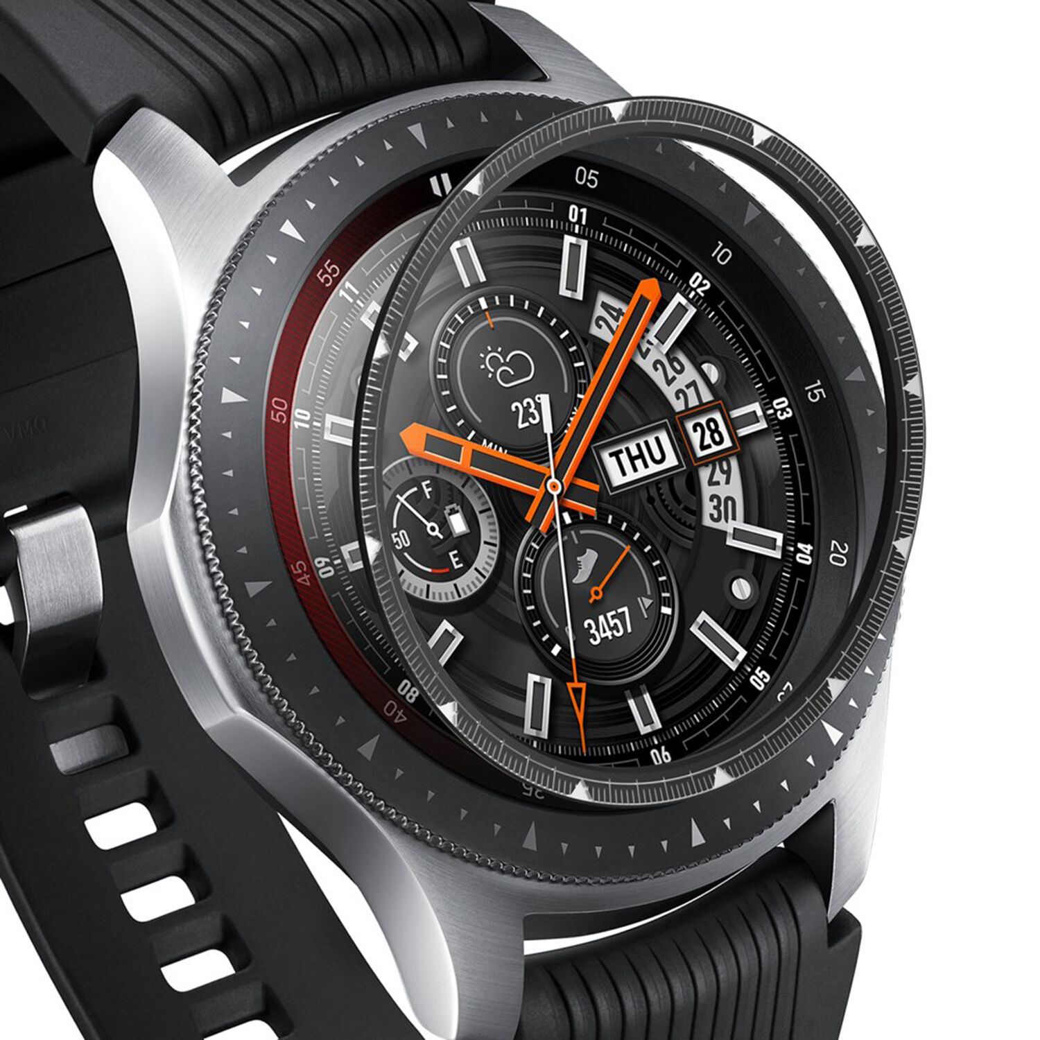Ringke Inner Bezel Styling Samsung Galaxy Watch 46mm / Gear S3 Frontier / Classic - Zwart
