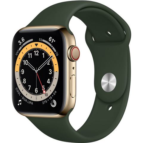 Apple »Series 6, GPS + Cellular, OLED, Touchscreen, 32 GB, 44mm« watch  - 881.13 - groen