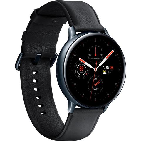 Samsung »Galaxy Watch Active2 Edelstahl, 44 mm, Bluetooth (SM-R820)« smartwatch  - 389.99 - zwart