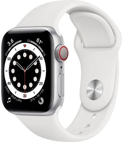 Apple »Series 6, GPS + Cellular, OLED, Touchscreen, 32 GB, 40mm« watch  - 598.37 - wit