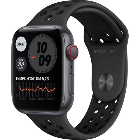 Apple »Nike SE GPS + Cellular, Aluminiumgehäuse mit Nike Sportarmband 44mm« watch  - 428.67 - grijs