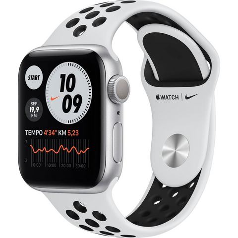 Apple »Nike Series 6 GPS, Aluminiumgehäuse mit Nike Sportarmband 40mm« watch  - 485.22 - zilver