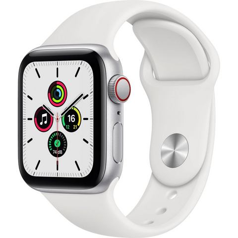 Apple »SE GPS + Cellular, Aluminiumgehäuse mit Sportarmband 40mm« watch  - 394.78 - wit
