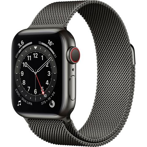 Apple »Series 6 GPS + Cellular, Edelstahlgehäuse mit Milanaise Armband 40mm« watch  - 881.13 - grijs