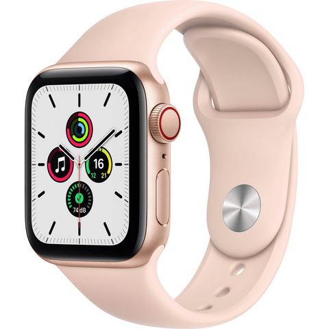 Apple »SE GPS + Cellular, Aluminiumgehäuse mit Sportarmband 44mm« watch  - 428.67 - roze