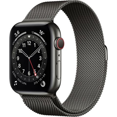 Apple »Series 6 GPS + Cellular, Edelstahlgehäuse mit Milanaise Armband 44mm« watch  - 937.70 - grijs
