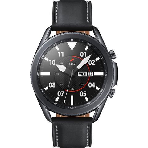 Samsung »Galaxy Watch3, Edelstahl, 45 mm, Bluetooth (SM-R840)« smartwatch  - 479.99 - zwart
