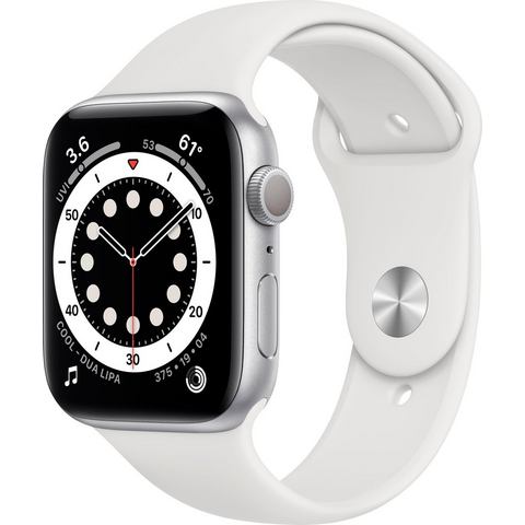 Apple »Series 6, OLED, Touchscreen, 32 GB, WLAN, GPS, 44mm« watch  - 519.18 - wit