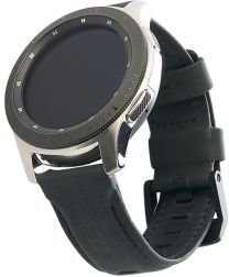 Urban Armor Gear Leather Universeel Smartwatch 22MM Bandje Zwart