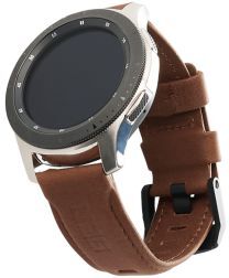 Urban Armor Gear Leather Universeel Smartwatch 20MM Bandje Bruin