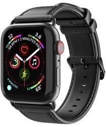 Apple Dux Ducis Business Apple Watch 44MM / 42MM Bandje Echt Leer Zwart