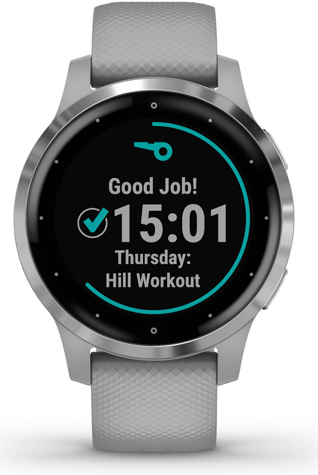 Garmin 010-02172-02 Vivoactive 4S GPS Smartwatch Powder Gray Silver