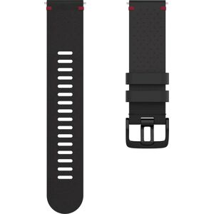 Polar Perforated Leather Wristband 22 Mm Black/Red M/L, Black/Red