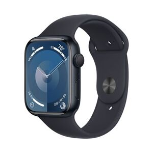 Apple Watch Series 9 GPS 45mm Midnight Aluminium Case with Midnight Sport Band - S/M