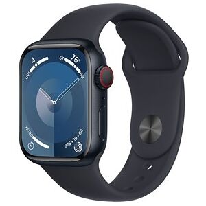 Apple Watch Series 9 GPS + Cellular 41mm Midnight Aluminium Case with Midnight Sport Band - M/L