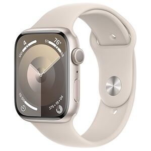 Apple Watch Series 9 GPS + Cellular 41mm Starlight Aluminium Case with Starlight Sport Band - M/L