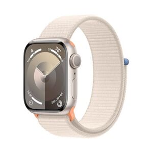 Apple Watch Series 9 GPS + Cellular 45mm Starlight Aluminium Case with Starlight Sport Loop