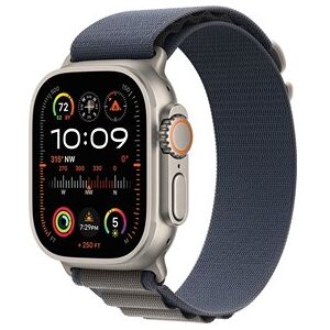 Apple Watch Ultra 2 GPS + Cellular, 49mm Titanium Case with Blue Alpine Loop - Small