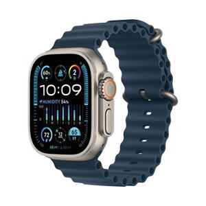 Apple Watch Ultra 2 GPS + Cellular, 49mm Titanium Case with Blue Ocean Band