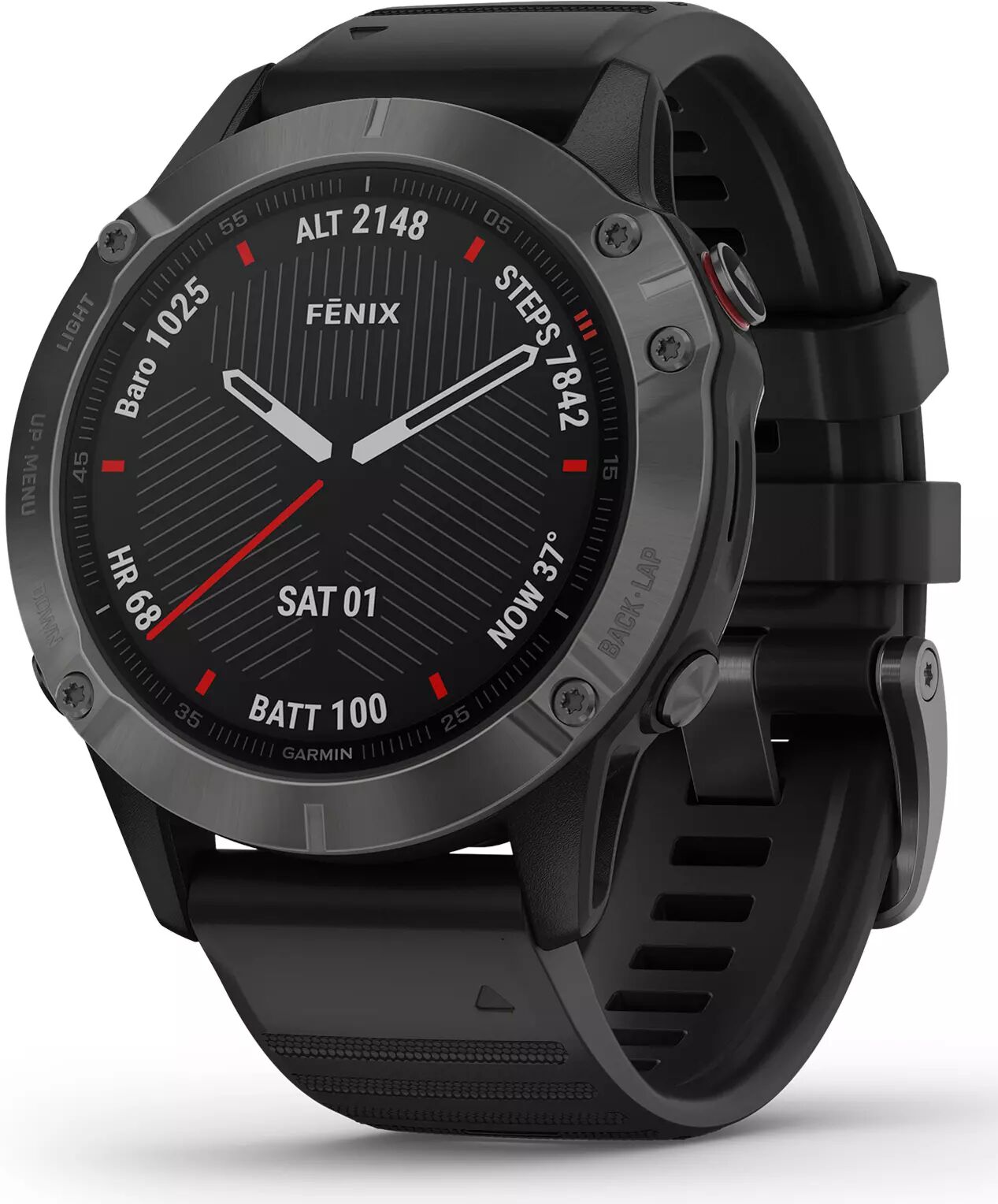 GARMIN fenix 6 Sapphire - Klokke - Svart