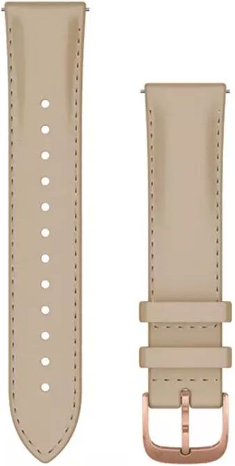 GARMIN Quick Release 20 Leather 18K Rose - Klokkereim - Sand