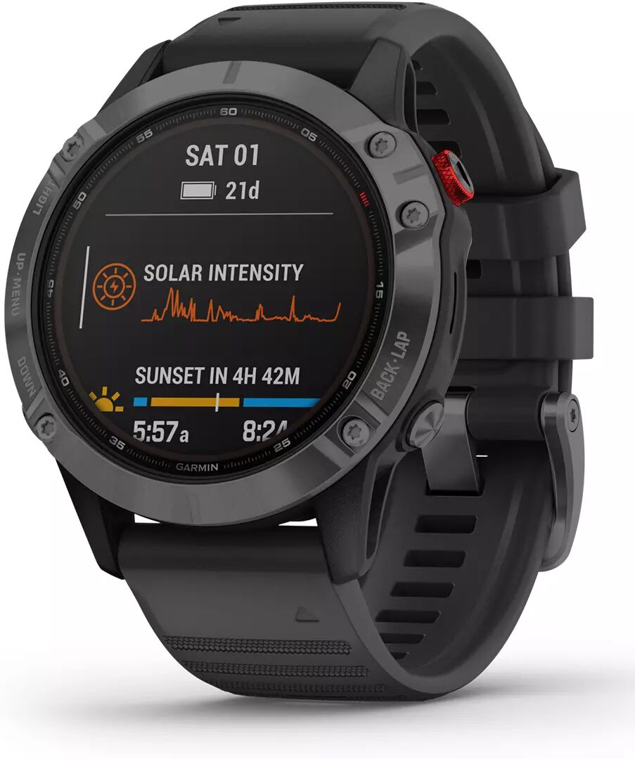 GARMIN fenix 6 Pro Solar - Klokke - Slate Gray/ Black