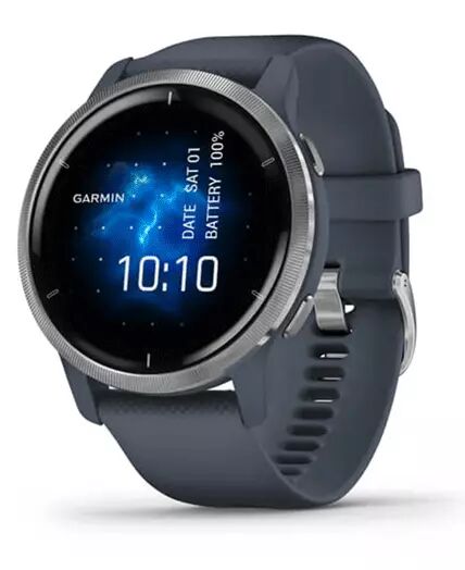 GARMIN Venu 2 Silver - Smartklokke - Blå