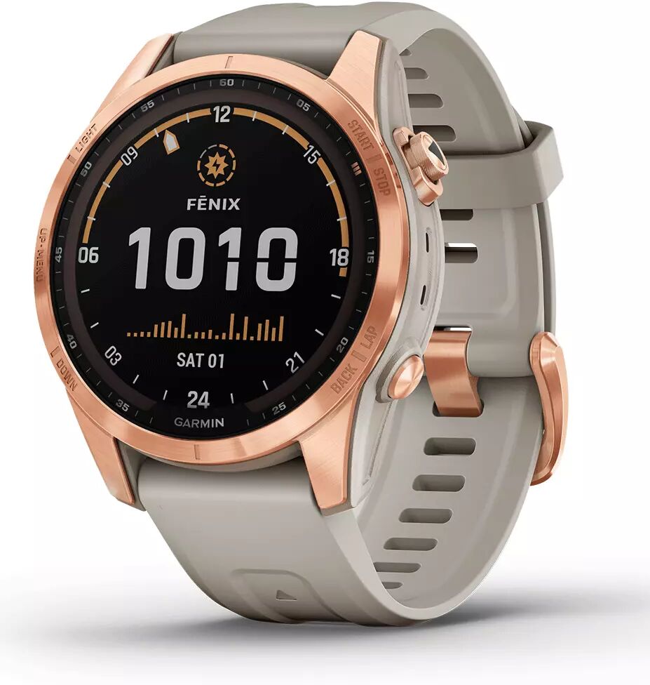 GARMIN fenix 7S Solar - Klokke - Rose Gold/Light Sand