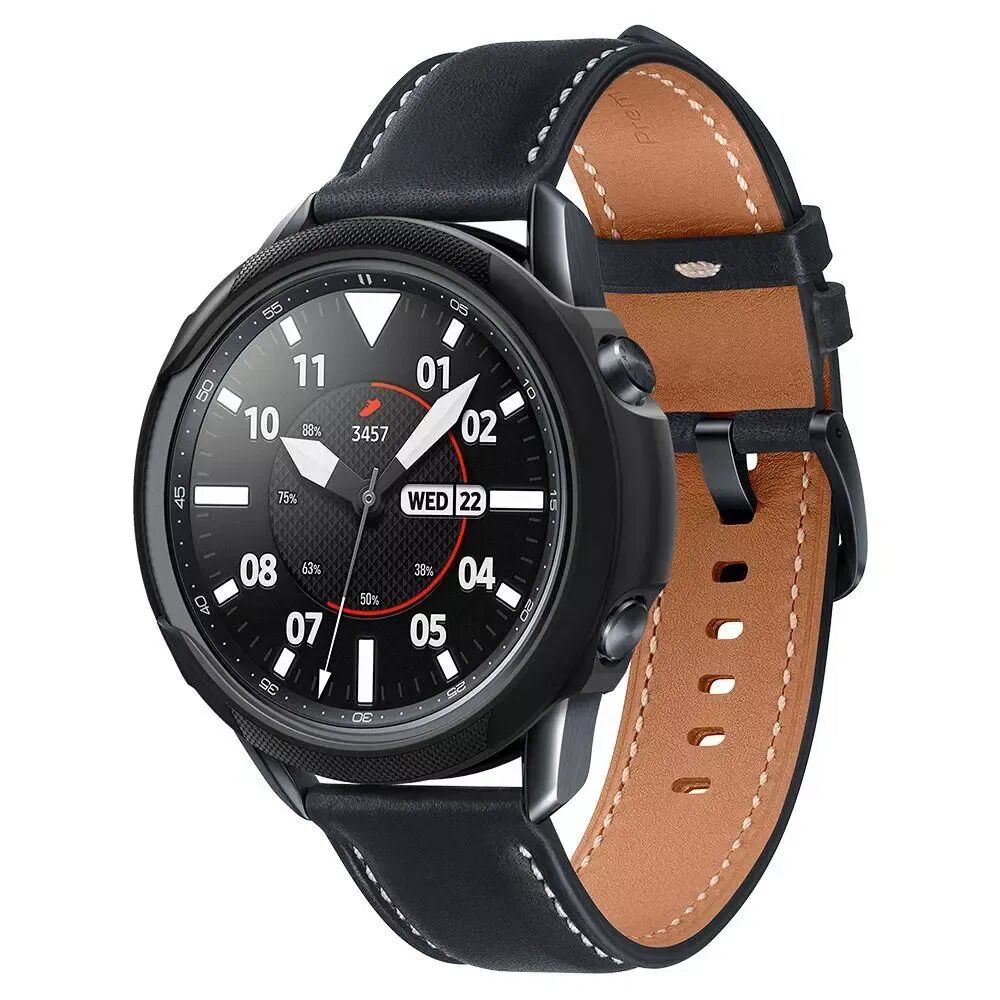 Spigen Samsung Galaxy Watch 3 (45mm) Spigen Liquid Air Deksel - Sort