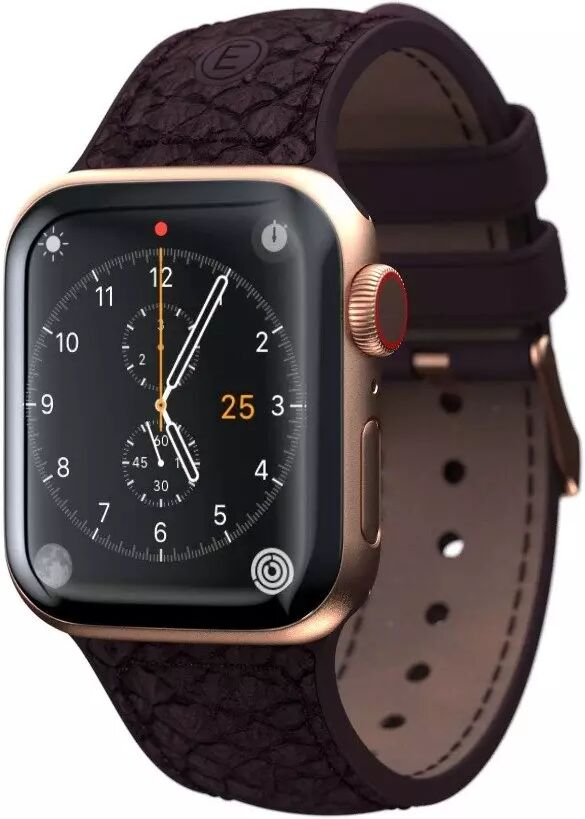 Njord Apple Watch (38-41mm) Njord by Elements Ekte Lakseskinn Stropp - Eldur / Rød