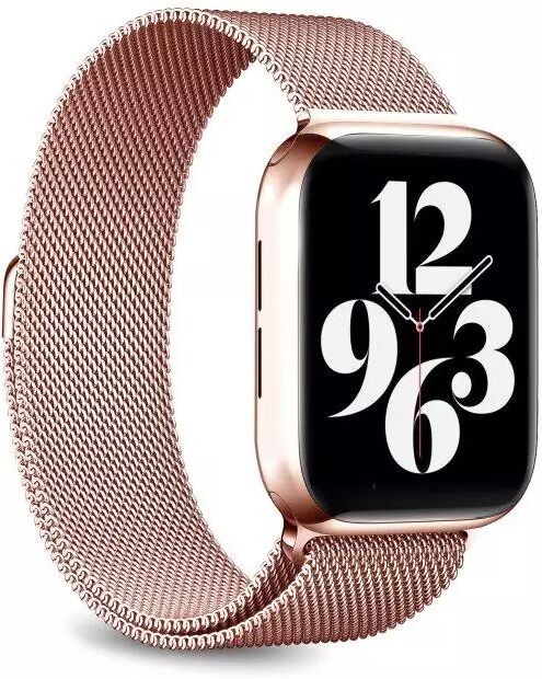 Puro Apple Watch (38-40mm) Puro Milanese Rustfritt Stål Smartklokke Reim - Roségull