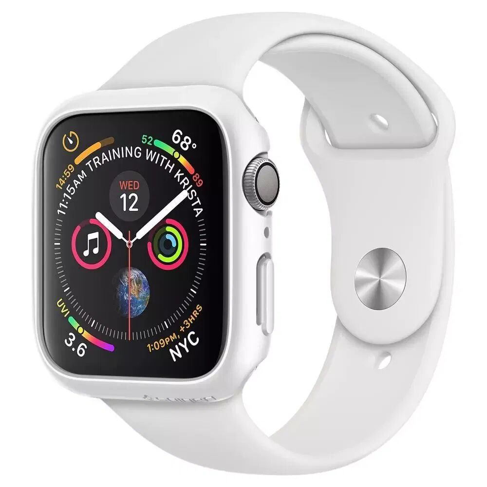 Spigen Apple Watch SE/6/5/4 (44mm) Spigen Thin Fit Deksel - Hvit