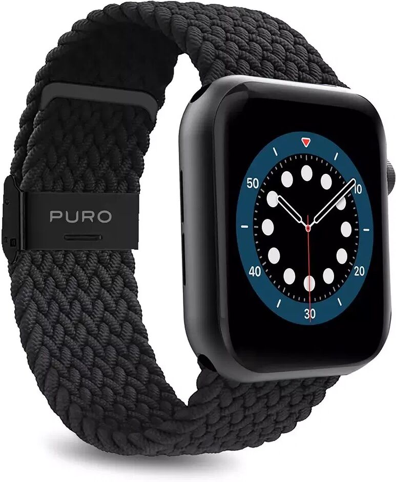 Puro Apple Watch (38-41mm) Puro Loop Flettet Stoffrem - Svart