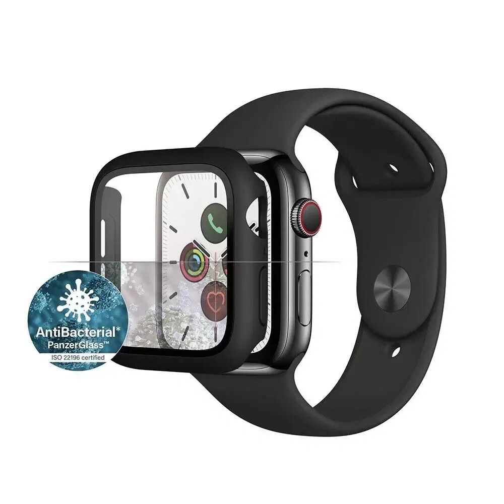 PanzerGlass Apple Watch SE/6/5/4 (44mm) Full Body Protection Deksel - Sort