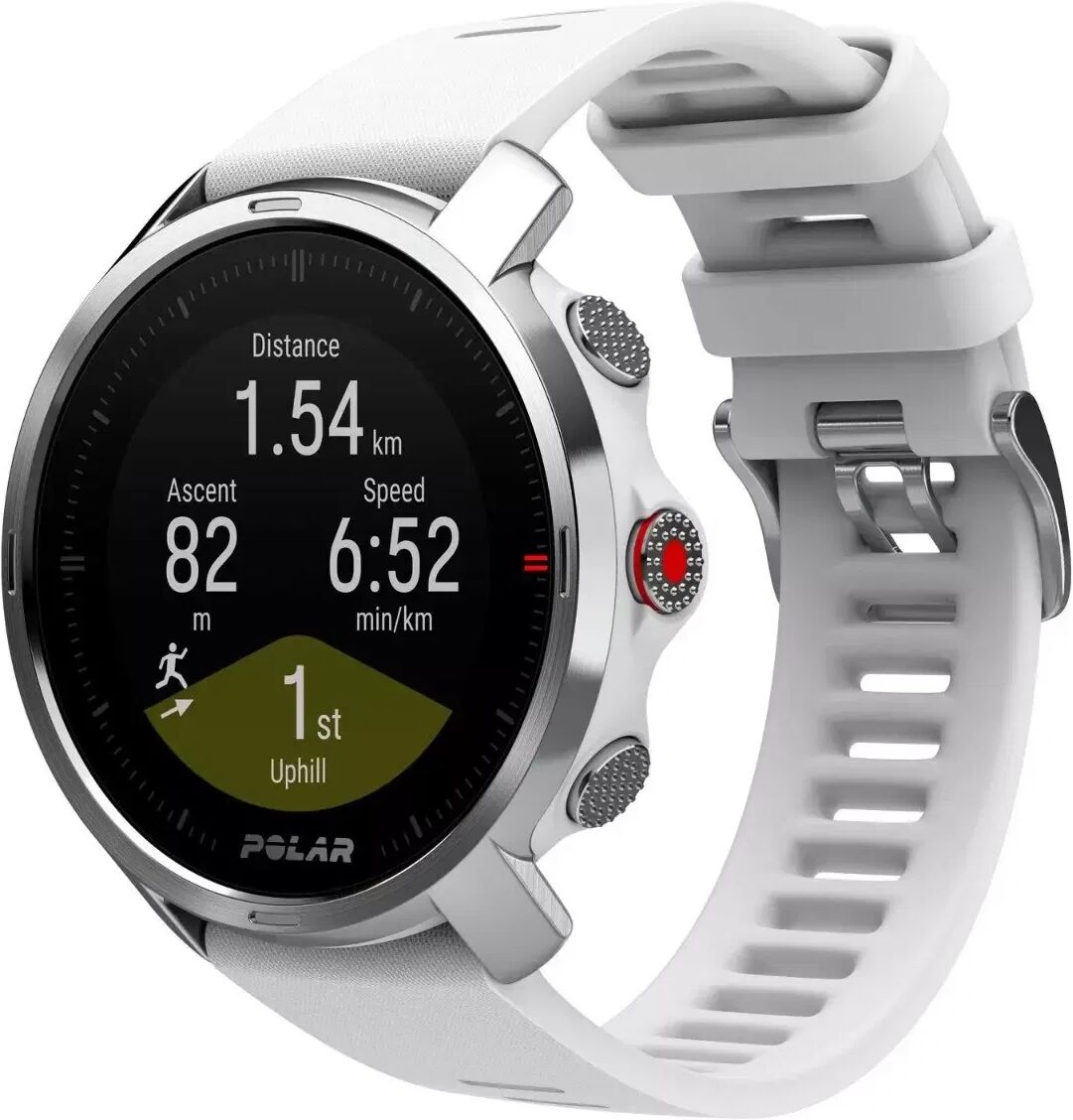 Polar GRIT X Fitness Smartwatch med GPS, Barometer og Pulsmåler M / L - Hvit