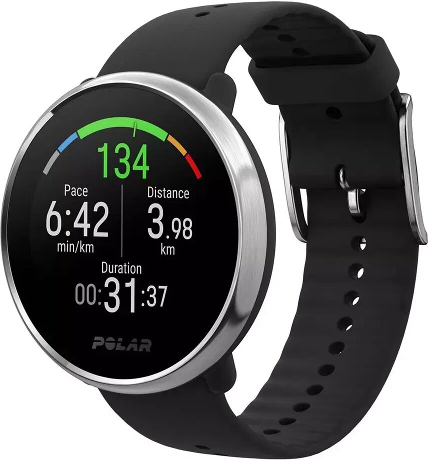 Polar IGNITE Fitness Smartwatch med GPS og pulsmåler M / L - Sølv / Svart