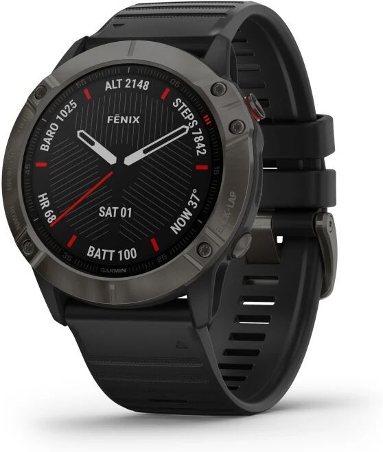 Garmin Fenix 6X Sapphire Sort