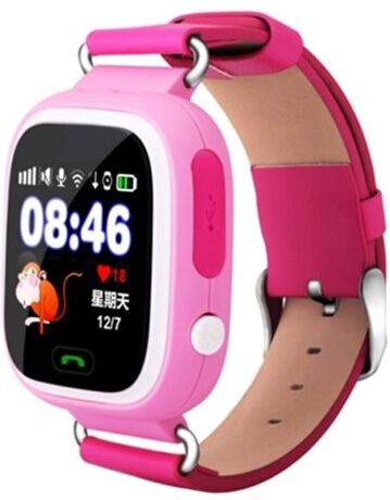 24hshop Q90 Smartwatch for Barn Rosa