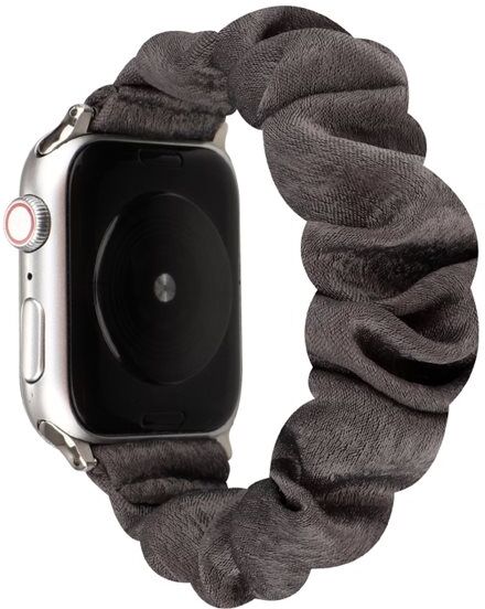 24hshop Armbånd Scrunchie Apple Watch Series 5 & 4 40mm / 3 & 2 & 1 38mm - Grå