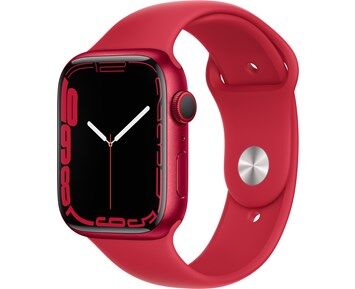 Apple Watch Series 7 GPS + Cellular, 45mm (PRODUCT)RED Aluminium Case with (PRODUCT)RED Sport Band - Regular