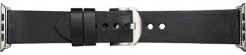 Apple dbramante1928 BORNHOLM - WATCH STRAP 44MM - BLACK/SILVER